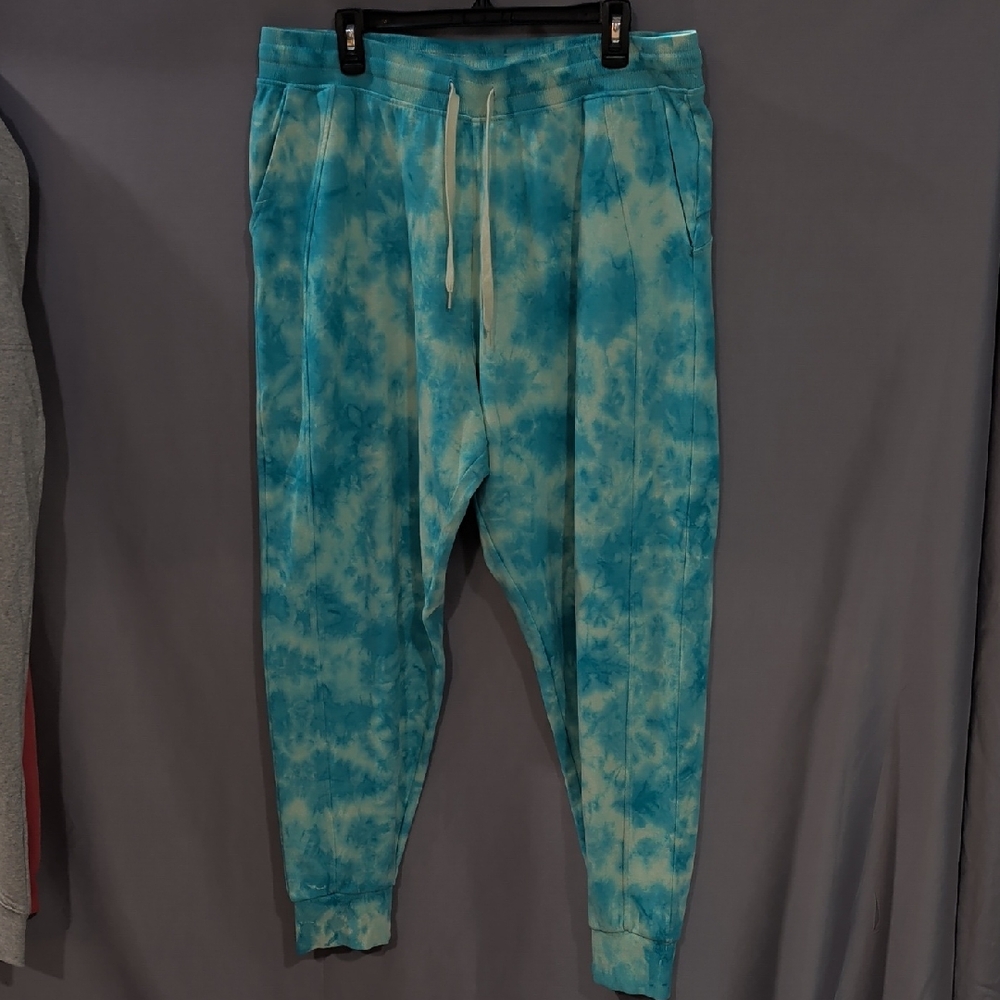 ZELOS Turquoise Tie-Dye Joggers XL